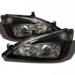 2006 Honda Accord Black Crystal Euro Headlights