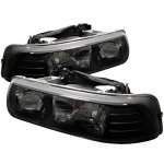 2002 Chevy Tahoe Black Crystal Headlights