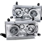 Toyota Land Cruiser 1991-1997 Clear Euro Headlights Halo