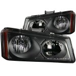 2003 Chevy Silverado Euro Headlights with Black Housing