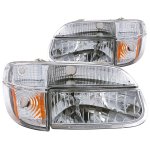 1999 Ford Explorer Headlights and Corner Lights Chrome