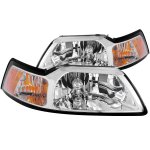 2001 Ford Mustang Crystal Headlights Chrome