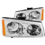 2004 Chevy Avalanche Euro Headlights with Chrome Housing