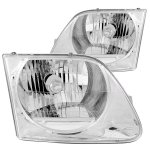 Ford F150 1997-2002 Crystal Headlights Chrome