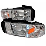 2000 Dodge Ram Chrome Crystal Headlights with LED