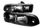 1999 Chevy S10 Pickup Black Custom Headlights