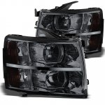 2011 Chevy Silverado 2500HD Smoked Headlights
