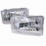 2003 Ford F250 Super Duty Chrome Euro Headlights