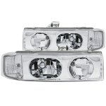 GMC Safari 1995-2005 Chrome Euro Headlights