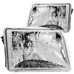 1993 Ford Ranger Crystal Headlights Chrome