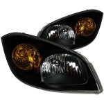 Pontiac G5 2007-2010 Black Euro Headlights