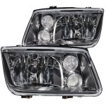 VW Jetta 1999-2005 Black Headlights with Fog Lights