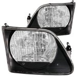 1998 Ford Expedition Crystal Headlights Black