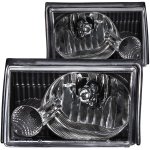 1992 Ford Mustang Crystal Headlights Black