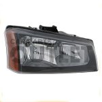 2007 Chevy Silverado Black Right Passenger Side Replacement Headlight