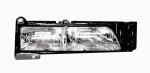 1990 Pontiac Sunbird Black Trim Right Passenger Side Replacement Headlight