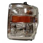 Ford F550 Super Duty 2008-2009 Left Driver Side Replacement Headlight