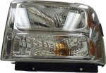 2007 Ford F550 Super Duty Left Driver Side Replacement Headlight