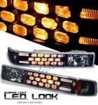 1998 Chevy S10 Black LED Style Bumper Light