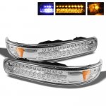 2005 Chevy Suburban Clear LED Bumper Lights