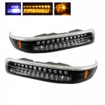 2005 Chevy Suburban Black LED Bumper Lights