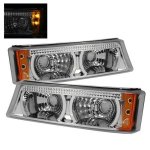 2006 Chevy Silverado 3500 Clear Bumper Lights with LED