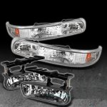 2000 Chevy Tahoe Clear Bumper Lights and Fog Lights