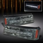 2004 Chevy Avalanche Smoked LED Bumper Lights