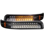 2004 Chevy Tahoe LED Bumper Lights Black