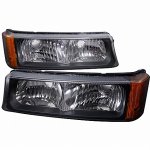 2006 Chevy Silverado 3500 Black Crystal Bumper Lights