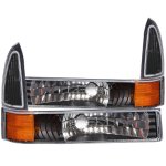 2000 Ford F350 Super Duty Bumper Lights and Corner Lights Black