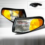 Ford Mustang 1994-1998 Depo Black Corner Lights