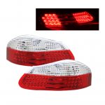 Porsche Boxster 1997-2004 Depo Red and Clear LED Tail Lights