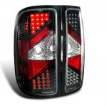 2008 GMC Sierra Denali Depo Black LED Tail Lights