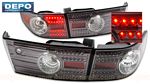 Honda Accord Sedan 2003-2005 Depo Gun Metal LED Tail Lights