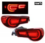 2014 Subaru BRZ Toms Red LED Tail Lights