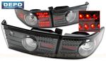 Honda Accord Sedan 2003-2005 Depo Carbon Fiber LED Tail Lights