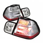 1999 BMW E46 Sedan 3 Series Clear LED Tail Lights