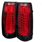 1997 Chevy 3500 Pickup Red and Smoked LED Tail Lights