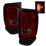 1999 Dodge Ram Red and Smoked LED Tail Lights