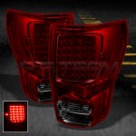 2008 Toyota Tundra Red and Smoked LED Tail Lights