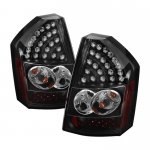 2009 Chrysler 300C Black LED Tail Lights