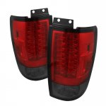 2001 Ford Expedition Red and Smoked LED Tail Lights