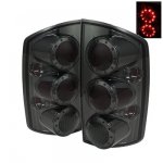 2004 Dodge Ram 3500 Smoked Ring LED Tail Lights