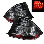 2005 Honda Civic Coupe Black LED Tail Lights