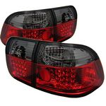 Honda Civic Sedan 1996-1998 Red and Smoked LED Tail Lights