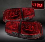 VW Touareg 2003-2007 Red and Smoked LED Tail Lights