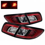 Mazda 6 Sedan 2003-2005 Black LED Tail Lights