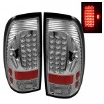 2002 Ford F550 Super Duty Clear LED Tail Lights