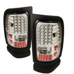 1999 Dodge Ram 3500 Clear LED Tail Lights